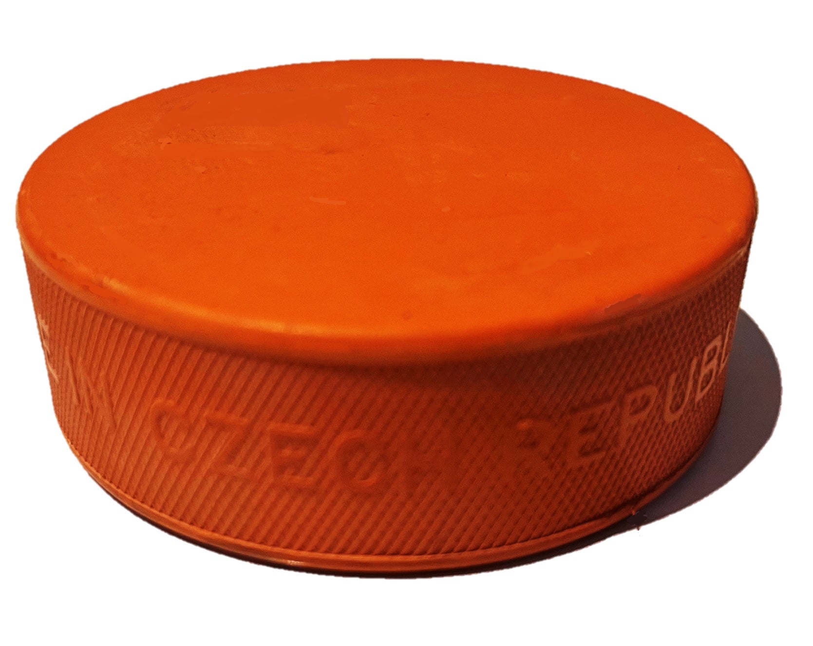 Rubena Puck heavy orange Eishockey Spielpuck 240g